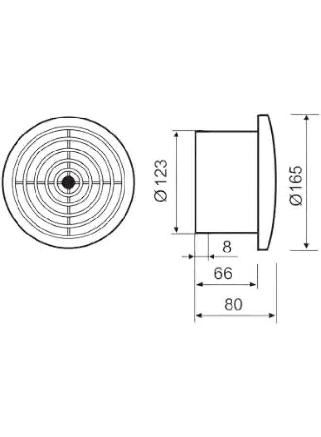 NOVEX 4” PVC Air Grille | Round Ventilation Grille with Gravity Shutter | Outdoor/Indoor Exhaust Vent – White - Image 5